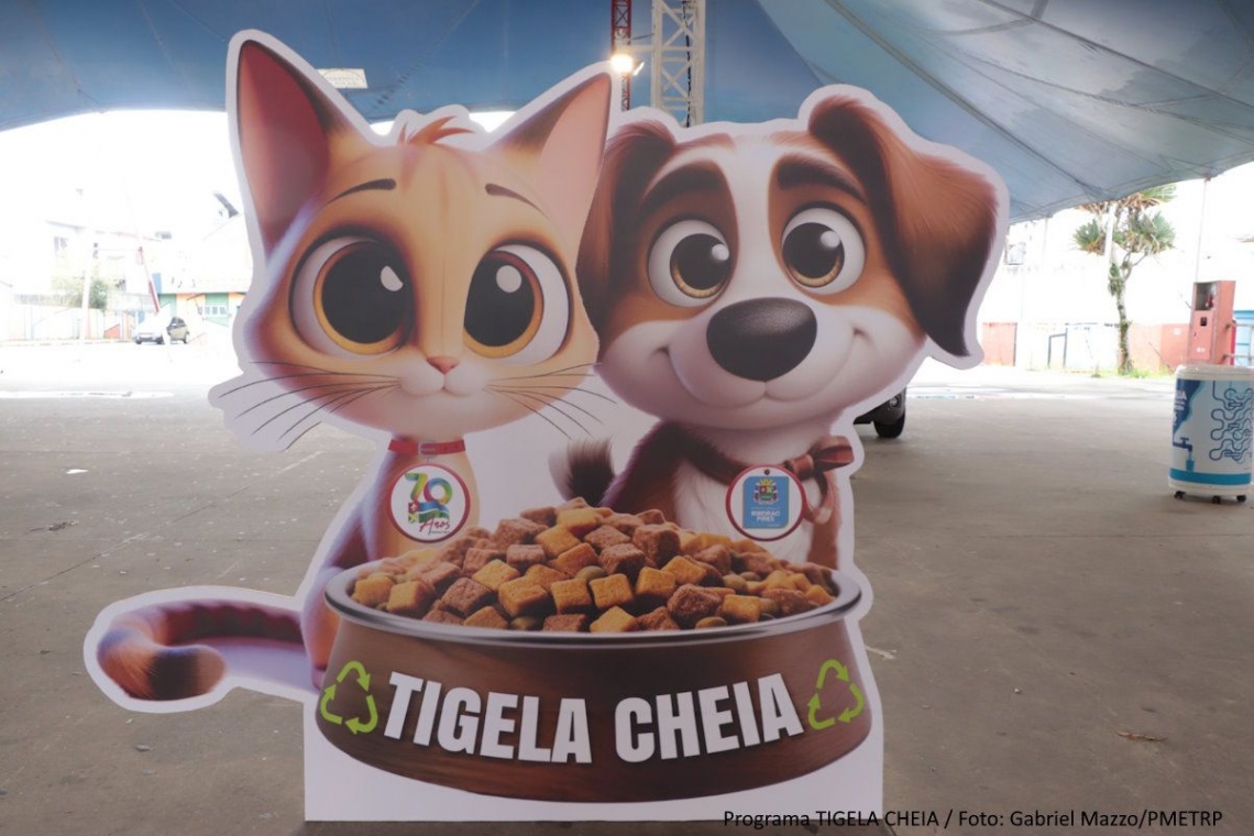 Ação ‘Tigela Cheia’, programa que alia reciclagem e alimentação para pets