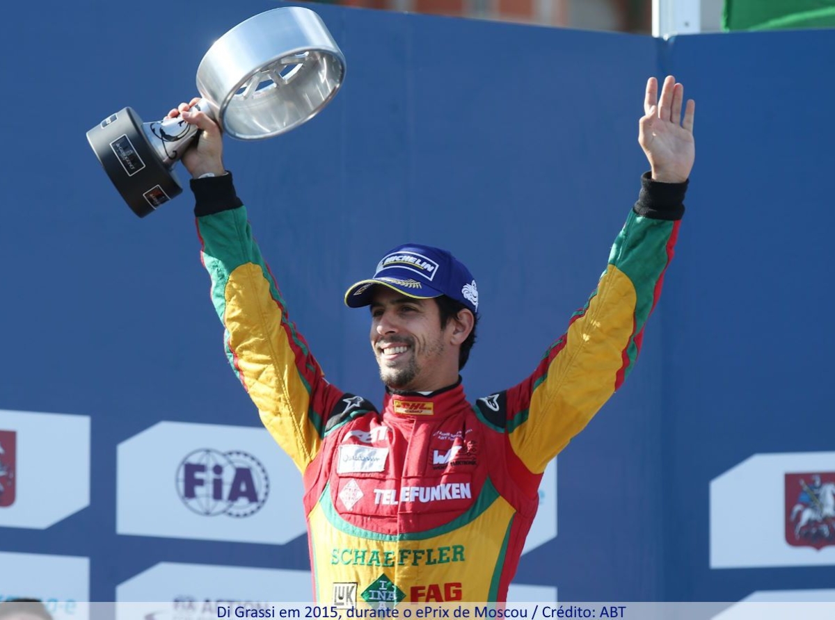 Di Grassi em 2015, durante o ePrix de Moscou / Crédito: ABT