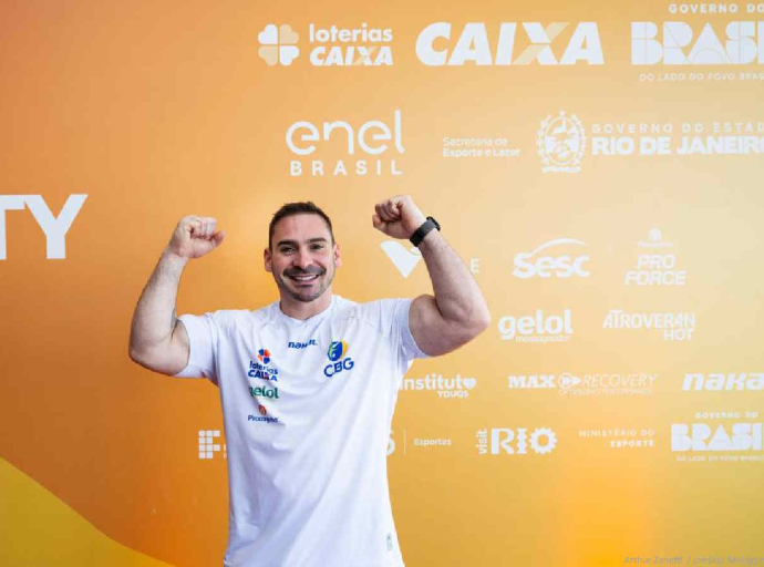Campeão olímpico Arthur Zanetti  / crédito: Melogym/CBG